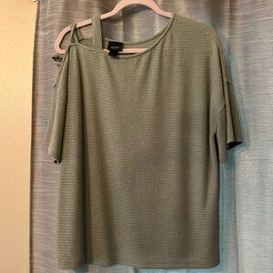 Size large sage green short sleeve sweater